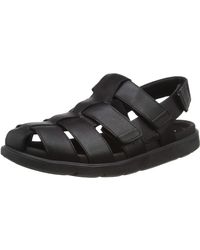 clarks mens black sandals