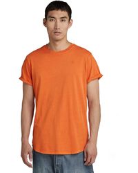 G-Star RAW - Lash Straight T-shirt,orange - Lyst