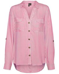 Vero Moda - Vmbumpy L/S Shirt New Wvn Ga Noos Camicia da Donna - Lyst
