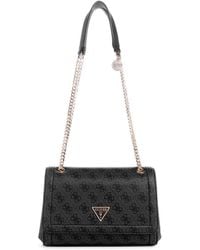Guess - Noelle Girlfriend Satchel Coal Logo - Lyst