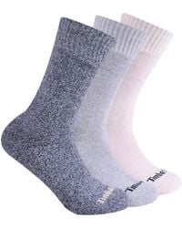 Timberland - 3-pack Ribbed Marled Boot Socks - Lyst