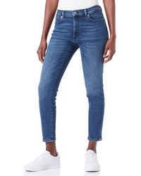 HUGO - Charlie Charlie Super-Skinny-Fit Jeans aus blauem Stretch-Denim Blau 25/34 - Lyst