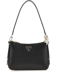 Guess - Daryna Ii Top Zip Shoulder Bag Black - Lyst