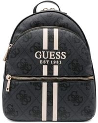 Guess - Hatten II Large Backpack Coal Logo - Lyst