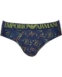 Emporio Armani - All Over Eagle Microfiber Boxer Briefs - Lyst