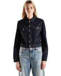 Calvin Klein - Cazadora vaquera Mujer 90's Denim Jacket Cropped Fit - Lyst