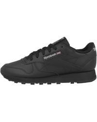Reebok - Classic Leather Sneaker,Cblack Cblack Pugry5,50 EU - Lyst