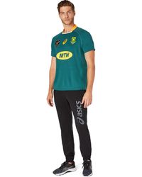 Asics - Springboks Adults Lions Series Home Rugby Shirt Green 2111a968-301 - Xl - Lyst