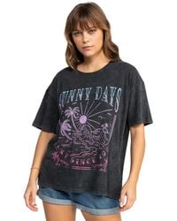 Roxy - Oversized T-shirt - Lyst
