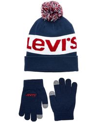 Levi's - LAN 9a8550 Handschuh Set Beanie-Mütze - Lyst