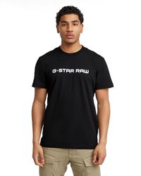 G-Star RAW - Corporate Script Logo R T T-shirt Voor - Lyst