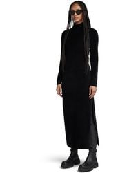 G-Star - Velvet Slit Ls Casual Jurk - Lyst