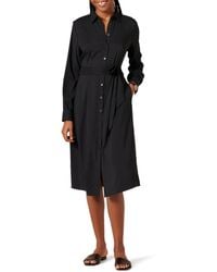 Amazon Essentials - Georgette Long Sleeve Midi Length Shirt Dress - Lyst