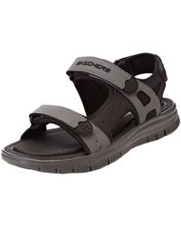 skechers sandals hombre dorados