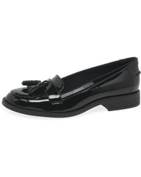 Clarks - Camzin Angelica Leather Shoes In Wide Fit Size 3 Black - Lyst