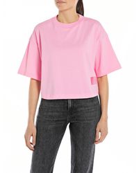 Replay - Women's Short-sleeved Cotton T-shirt - Lyst