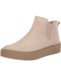 Dr. Scholls - S Madison Boot Slip On Platform Sneaker Boot Lt. Taupe Microfiber 7 M - Lyst