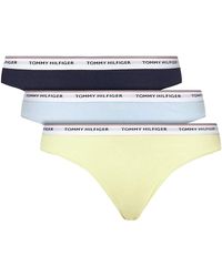 Tommy Hilfiger - | Stretch Cotton Bikini Briefs Full Slip | Pack Of 3 | Blue | | Ufacturer Size Xs - Lyst