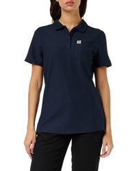Carhartt - Womens Relaxed Fit Short-sleeve Polo Work Utility T Shirt - Lyst