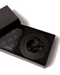 Guess SET REGALO UOMO CINTURA+PORTAFOGLIO LOGATO NERO