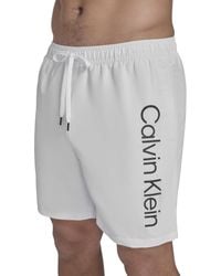 Calvin Klein - Swim Swim Trunk,white,x-large - Lyst