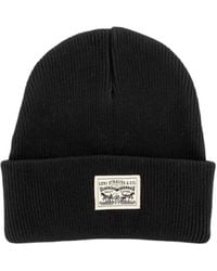 Levi's - Box Logo Backpatch Beanie - Lyst