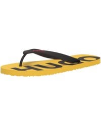 HUGO - Bold Logo Flip Flops - Lyst