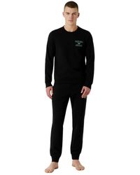 Emporio Armani - Sweater+Trousers Iconic Terry - Lyst