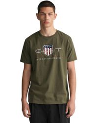 GANT - Reg Archive Shield Ss T-shirt - Lyst