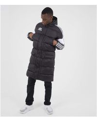 umbro long down jacket