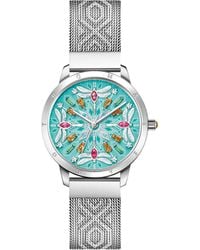 Thomas Sabo - ?s Watch Kaleidoscope Dragonfly Gold Turquoise Stainless Steel - Lyst