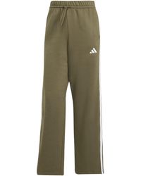 adidas - Essentials 3-stripes Open Hem Fleece Pants - Lyst