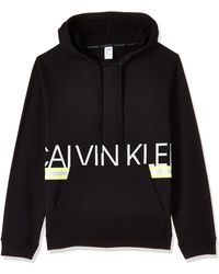 Calvin Klein L/s Hoodie Pantalones térmicos - Negro