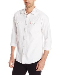 Levi's Up Shirt Long_sleeve Button-down Shirt - White