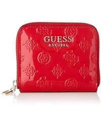W x H x L 21x10x2 cm Guess Kamryn SLG Large Zip Around Portafoglio Donna