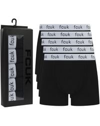 French Connection - S 'fcuk51' Boxer Shorts 5 Pack Cotton Stretch - Lyst