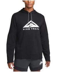 Nike - DV9324-010 M NK DF Trail HD PO T-Shirt Black/Black/White Größe L - Lyst
