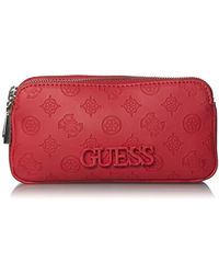 Guess Skye Double Zip Belt Bag Waist Pack - Red