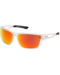 Timberland - Injected Sun Glasses Polarized Square Sunglasses - Lyst