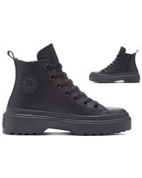 Converse - Chuck Taylor All Star Lugged Lift Platform Leather Sneaker - Lyst