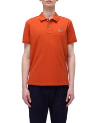 Napapijri - Eruggy Short Sleeve Polo Shirt Orange Xl - Lyst