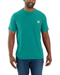 Carhartt - Force Relaxed Fit Midweight Short Sleeve Pocket Tee Dragonfly 2xl - Lyst