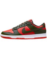 Nike - Dunk Low DV0833 600 Chaussures basses pour homme Rouge/kaki - Lyst