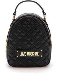 Love Moschino - Black Quilted Pu Bag Waist - Lyst