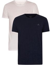 GANT - 2 Pack Essentials Lounge T-shirts - Lyst