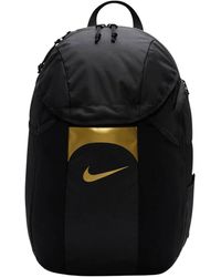 Nike - Dv0761-016 Academy Team Sports Backpack Adult Black/black/mtlc Gold Coin Size Uni - Lyst