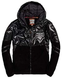 Superdry Polar International Zip Hood Sudadera para Hombre - Negro