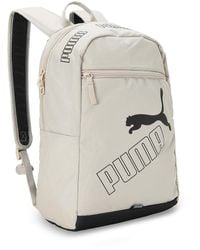 PUMA - ZAINO -CHIUSURA CON ZIP -TASCHE MULTIFUNZIONI -BRETELLE RINFORZATE -FODERA INTERNA IN TESSUTO Taglia Unica beige - Lyst