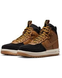 Nike - Lunar Force 1 Sneaker Bruin Zwart 40 1/2 - Lyst
