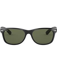 Ray-Ban - Wayfarer Folding Classic Zonnebrillen Zwart Montuur Groen Glazen 50-22 - Lyst